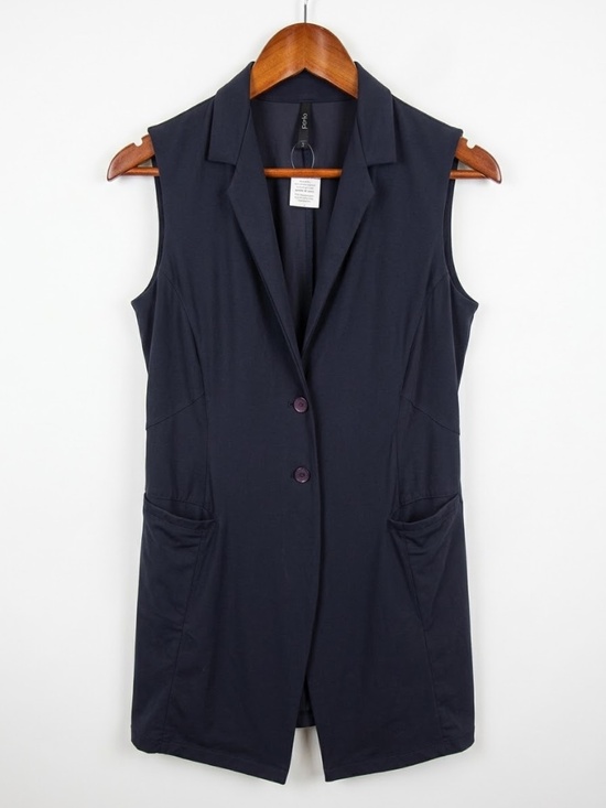 Porto Jackets & Blazers - PORTO San Francisco  Long Vest Sleeveless Jacket Italian Fabric Stretch ⁠2